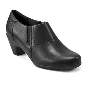 Easy Spirit Womens 7 Caine Slip On Round Toe Casual Shooties Black Bootie